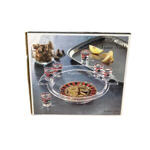 Crystal Clear Roulette Shot Glass Game New In Box